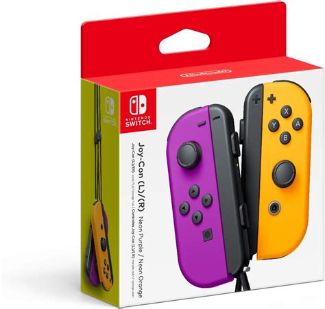 purple and yellow joy cons.